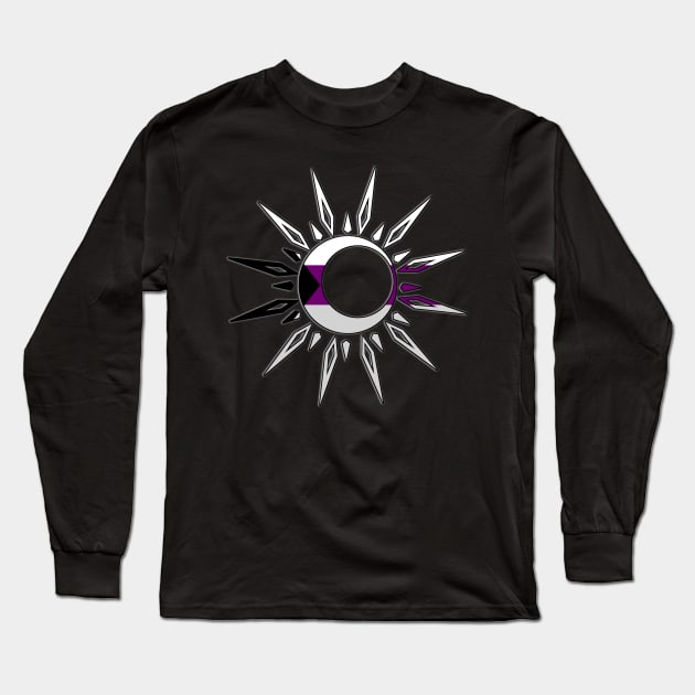 Demisexual Celestial Spiritual Demi Pride Sun Moon Boho Yoga Long Sleeve T-Shirt by AmbersDesignsCo